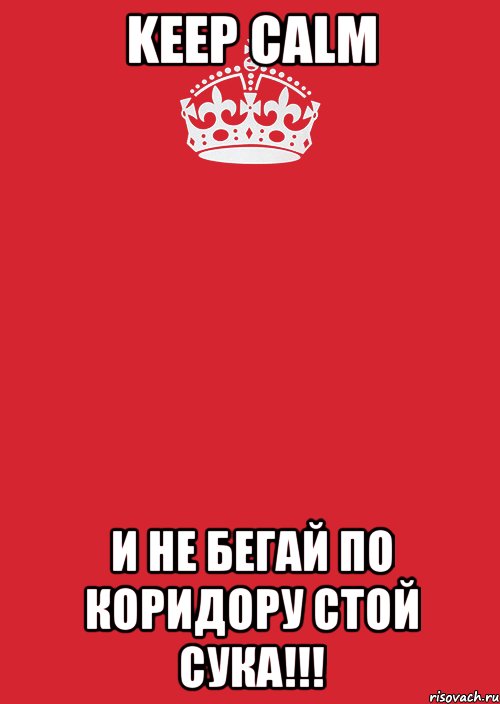 KEEP CALM И НЕ БЕГАЙ ПО КОРИДОРУ СТОЙ СУКА!!!, Комикс Keep Calm 3