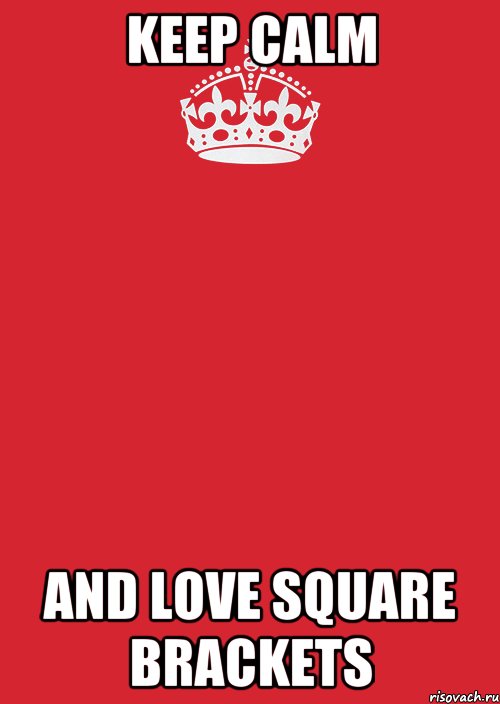 keep calm and love square brackets, Комикс Keep Calm 3