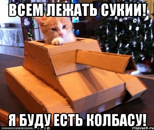 Всем лежать сукии! Я буду есть колбасу!, Мем Котэ танкист