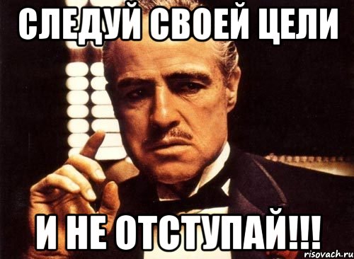 следуй своей цели и не отступай!!!, Мем крестный отец