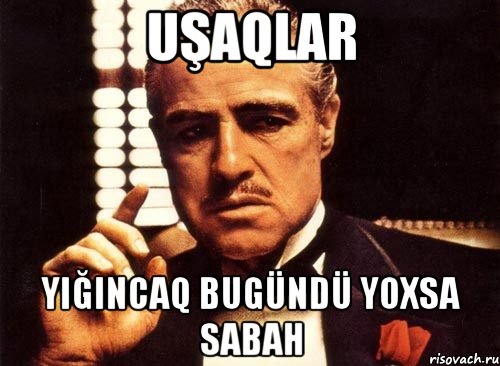 Uşaqlar Yiğincaq bugündü yoxsa sabah, Мем крестный отец