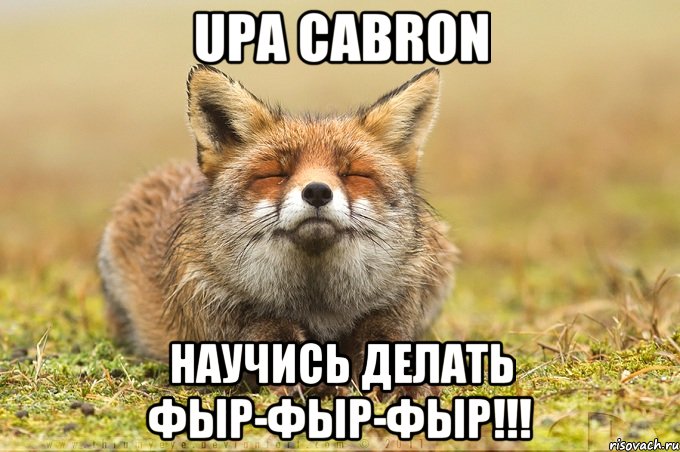 UPA CABRON НАУЧИСЬ ДЕЛАТЬ ФЫР-ФЫР-ФЫР!!!