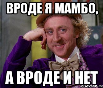 Вроде я мамбо, а вроде и нет, Мем мое лицо