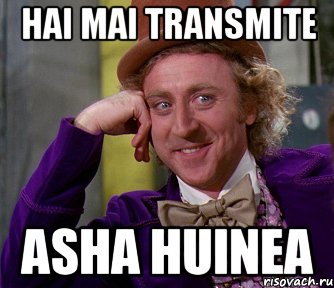 hai mai transmite asha huinea, Мем мое лицо