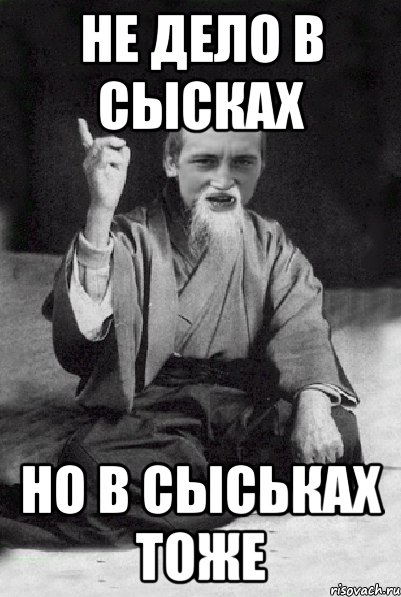 Не дело в сысках но в сыськах тоже, Мем Мудрий паца