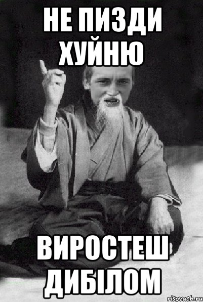 не пизди хуйню виростеш дибілом, Мем Мудрий паца