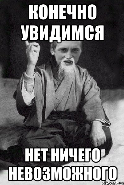 Конечно увидимся Нет ничего невозможного, Мем Мудрий паца