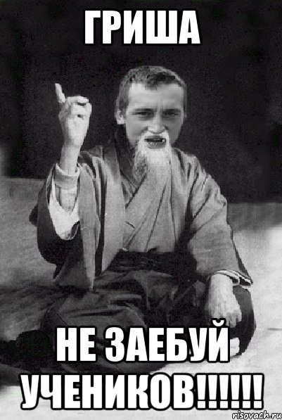 ГРИША не заебуй учеников!!!!!!, Мем Мудрий паца