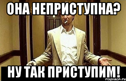 она неприступна? ну так приступим!, Мем Ну чо