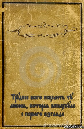  Труднее всего исцелить ту любовь, которая вспыхнула с первого взгляда, Комикс обложка книги