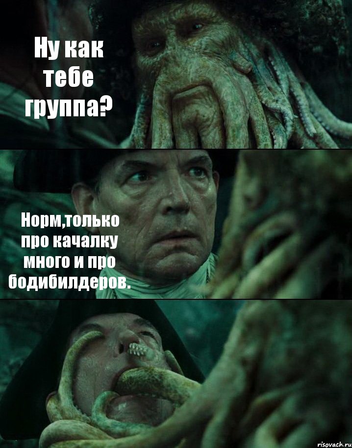 Ну как тебе группа? Норм,только про качалку много и про бодибилдеров. , Комикс Пираты Карибского моря