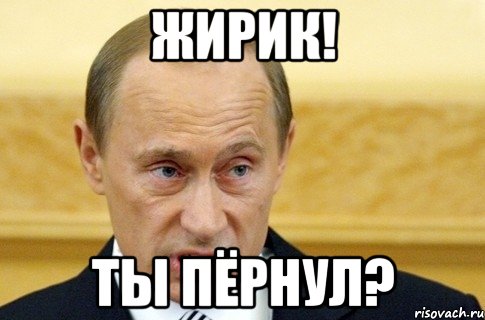 жирик! ты пёрнул?, Мем путин