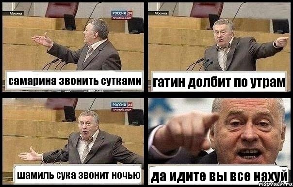 самарина звонить сутками гатин долбит по утрам шамиль сука звонит ночью да идите вы все нахуй, Комикс с Жириновским