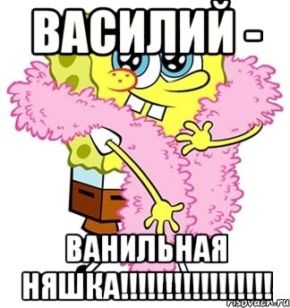 ВАсилий - ВанИльная няшка!!!!!!!!!!!!!!!!!, Мем Спанч боб