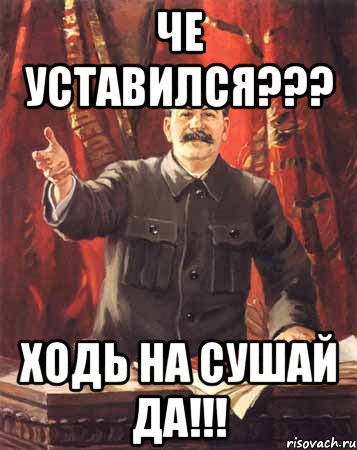 Че уставился??? Ходь На сушай да!!!, Мем  сталин цветной