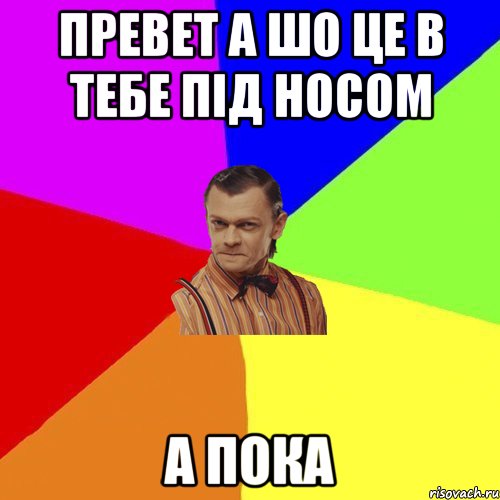 Превет а шо це в тебе під носом а пока, Мем Вталька