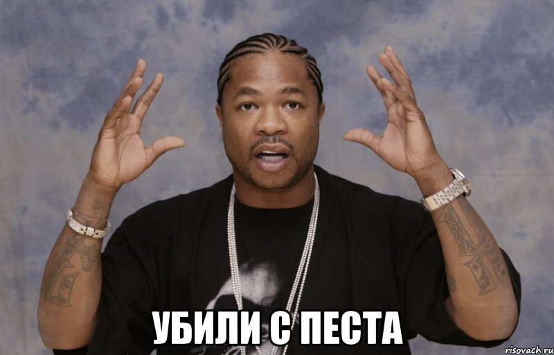  убили с песта, Мем Xzibit