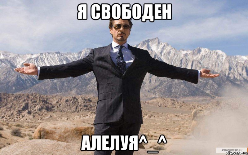 Я свободен Алелуя^_^, Мем железный человек