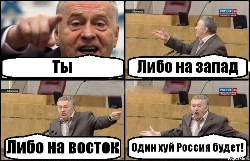 Ты Либо на запад Либо на восток Один хуй Россия будет!, Комикс Жириновский