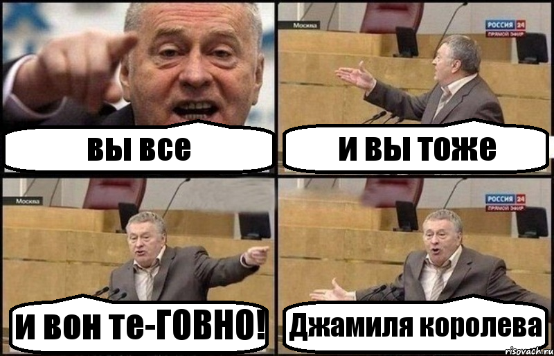 вы все и вы тоже и вон те-ГОВНО! Джамиля королева, Комикс Жириновский