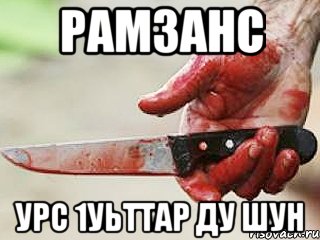 Рамзанс урс 1уьттар ду шун, Мем жить это боротсяя боротся это