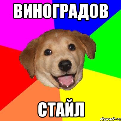 виноградов стайл, Мем Advice Dog