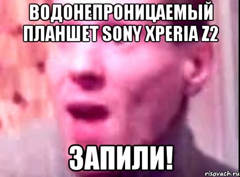 Водонепроницаемый планшет Sony Xperia Z2 Запили!, Мем Дверь мне запили