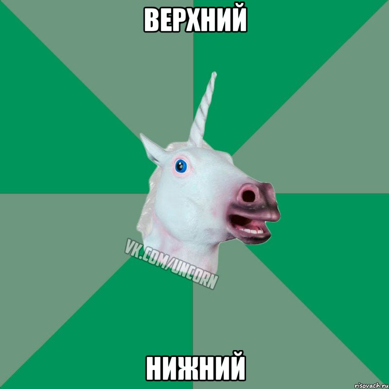 верхний нижний, Мем  Единорог Философ