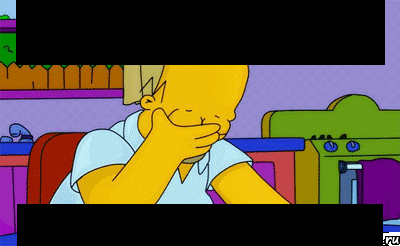 double facepalm when single is not enough, Мем Homer simpson facepalm