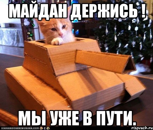 майдан держись ! мы уже в пути., Мем Котэ танкист