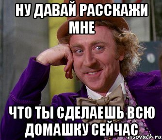 Ну давай расскажи мне Что ты сделаешь всю домашку сейчас, Мем мое лицо