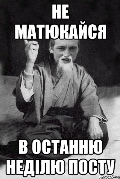 не матюкайся в останню неділю посту, Мем Мудрий паца