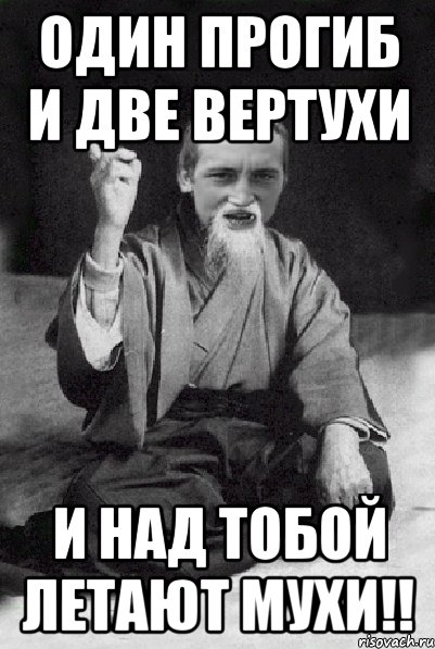 Один прогиб и две вертухи и над тобой летают мухи!!, Мем Мудрий паца