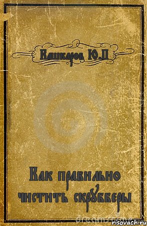 Кашкаров Ю.П Как правильно чистить скрубберы, Комикс обложка книги