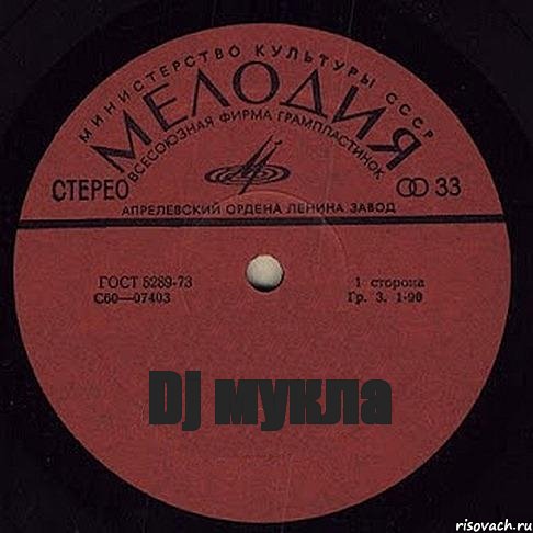 Dj мукла, Комикс пластиночка