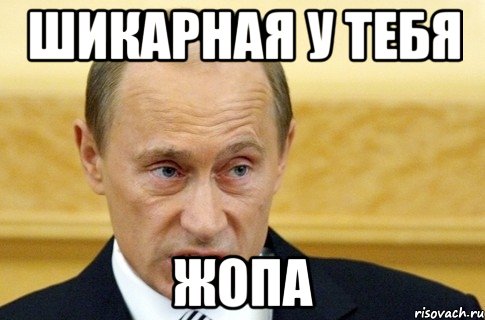 ШИКАРНАЯ У ТЕБЯ ЖОПА, Мем путин