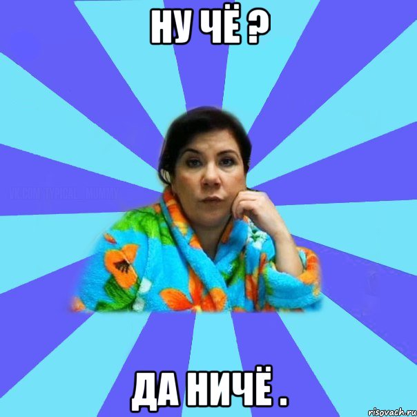 ну чё ? да ничё ., Мем типичная мама