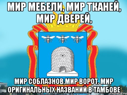 Мир мебели, Мир тканей, Мир дверей, Мир соблазнов,Мир Ворот. Мир оригинальных названий в тамбове, Мем Типичный Тамбов