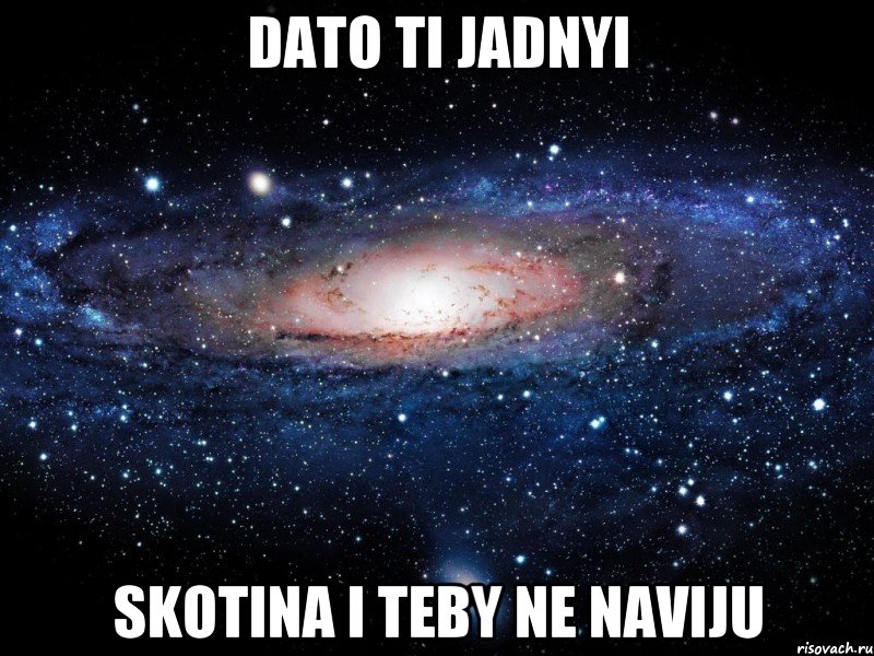 Dato ti jadnyi Skotina I teby ne naviju, Мем Вселенная