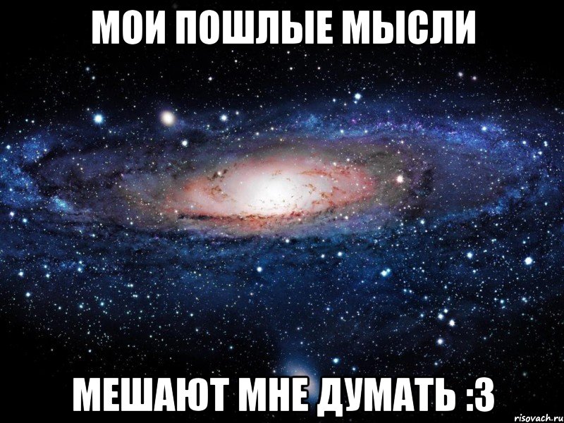 Мои пошлые мысли Мешают мне думать :3, Мем Вселенная