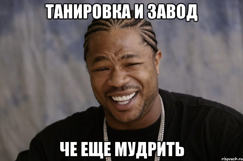 танировка и завод че еще мудрить, Мем Xzibit