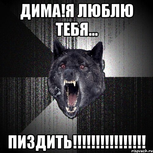 ДИМА!Я ЛЮБЛЮ ТЕБЯ... ПИЗДИТЬ!!!!!!!!!!!!!!!!