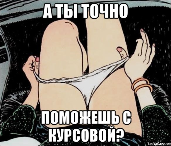 А ты точно поможешь с курсовой?