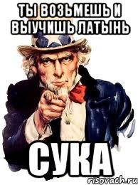 Ты возьмешь и выучишь латынь сука, Мем а ты