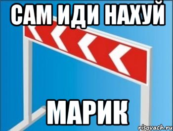 Самой идти. Иди нахуй сама пошла нахуй. Сам иди. Картинка сам иди нахуй. К барьеру Мем.