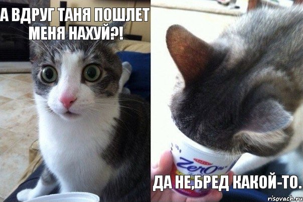 А вдруг Таня пошлет меня нахуй?!   Да не,бред какой-то., Комикс  Да не бред какой-то (4 зоны)