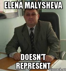 Elena Malysheva doesn't represent