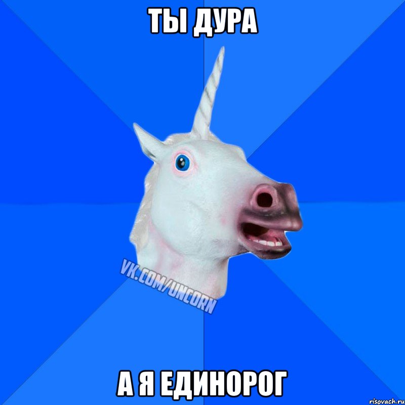 Ты дура а я единорог, Мем Единорог