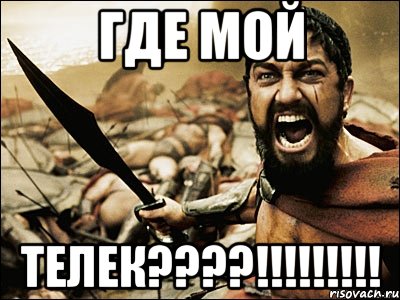 ГДЕ МОЙ ТЕЛЕК????!!!!!!!!!, Мем Это Спарта