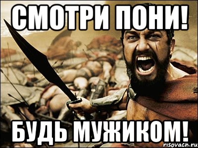 Смотри Пони! Будь Мужиком!, Мем Это Спарта